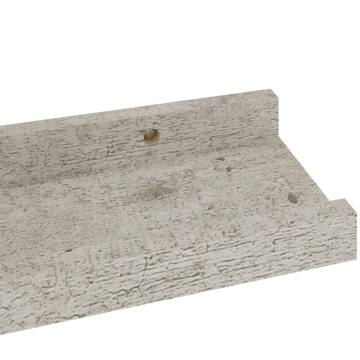 Stylish 4 pcs Concrete Grey Wall Shelves - Hipomarket UK