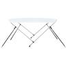 2 Bow Bimini Top White - 180x150x110 cm | HipoMarket