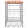 Garden Bench Gabion Design - Solid Wood Douglas - Hipomarket