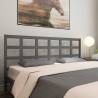 Stylish Grey Bed Headboard - Solid Pine Wood (205.5x4x100 cm)