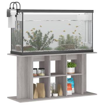 Aquarium Stand Grey Sonoma 120x40x60 cm - Durable & Stylish