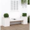 Planter Bench White 184.5x39.5x56.5 cm Solid Wood Pine Colour white pine Quantity in Package 1 Number of 