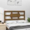 Stylish Honey Brown Solid Pine Wood Bed Headboard - 95.5x4x100 cm