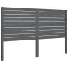 Stylish Grey Bed Headboard - Solid Pine Wood 126x4x100 cm