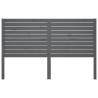 Stylish Grey Bed Headboard - Solid Pine Wood 126x4x100 cm