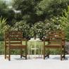 Garden Chairs 2 pcs Honey Brown Solid Wood Pine | HipoMarket