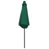 270cm Green Parasol with LED Lights & Aluminium Pole