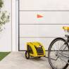 Pet Bike Trailer Yellow Oxford Fabric and Iron Colour yellow Size 124 x 53 x 53 cm 