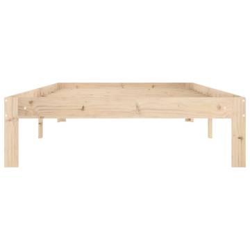 Solid Wood Pine Bed Frame 100x200 cm | Modern Bedroom Furniture