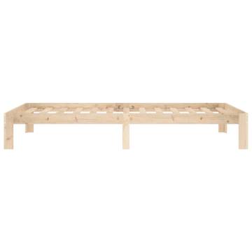 Solid Wood Pine Bed Frame 100x200 cm | Modern Bedroom Furniture