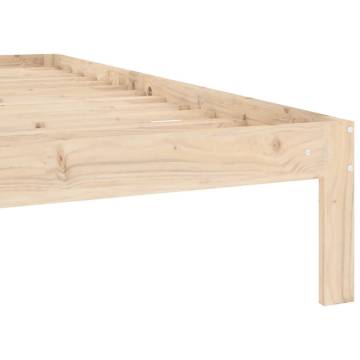 Solid Wood Pine Bed Frame 100x200 cm | Modern Bedroom Furniture