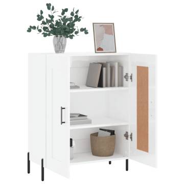 High Gloss White Sideboard - 69.5x34x90 cm | Hipomarket