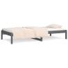 Day Bed Grey 90x190 cm | Solid Wood Pine Frame