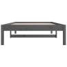 Day Bed Grey 90x190 cm | Solid Wood Pine Frame