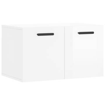 High Gloss White Wall Cabinet - 60x36.5 cm | HipoMarket