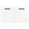 High Gloss White Wall Cabinet - 60x36.5 cm | HipoMarket