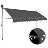 Manual Retractable Awning with LED 350 cm Anthracite Colour anthracite Quantity in Package 1 Width 350 cm 