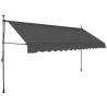 Manual Retractable Awning with LED - 350 cm Anthracite