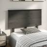 Stylish Grey Bed Headboard in Solid Pine Wood - 124x6x82.5 cm