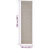 Natural Sisal Rug 66x250 cm - Sand Color | Hipomarket