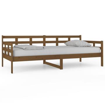 Day Bed Honey Brown Solid Wood Pine 90x200 cm - HipoMarket