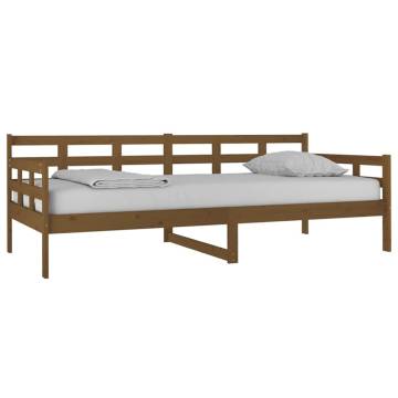 Day Bed Honey Brown Solid Wood Pine 90x200 cm - HipoMarket