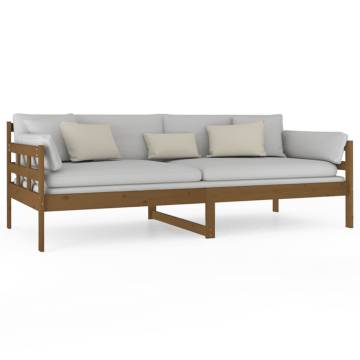 Day Bed Honey Brown Solid Wood Pine 90x200 cm - HipoMarket