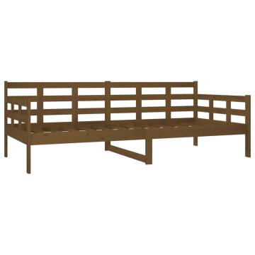 Day Bed Honey Brown Solid Wood Pine 90x200 cm - HipoMarket