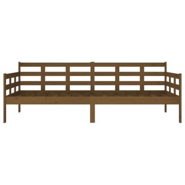 Day Bed Honey Brown Solid Wood Pine 90x200 cm - HipoMarket