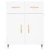 Stylish Highboard White 69.5x34x180 cm - Durable Engineered Wood