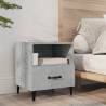 Bedside Cabinet Concrete Grey Engineered Wood Colour concrete grey Quantity in Package 1 