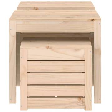 3 Piece Garden Box Set - Solid Wood Pine | HipoMarket