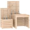 3 Piece Garden Box Set - Solid Wood Pine | HipoMarket