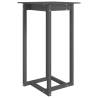 Bar Table Grey 60x60 cm Solid Wood Pine | Hipomarket UK