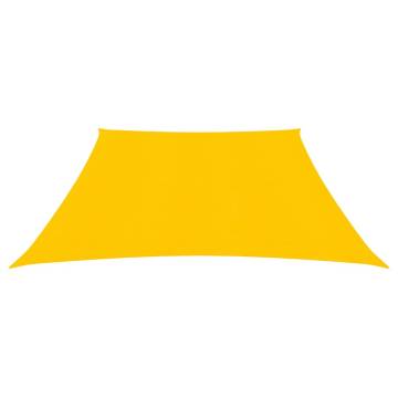 Sunshade Sail 3x4m Yellow 160g/m² - UV & Mould Resistant