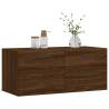 Wall Cabinet Brown Oak 80x36.5 cm | Stylish Storage Solution