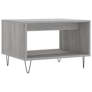 Elegant Grey Sonoma Coffee Table - 60x50x40 cm