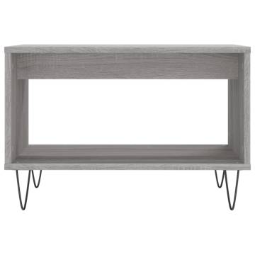 Elegant Grey Sonoma Coffee Table - 60x50x40 cm