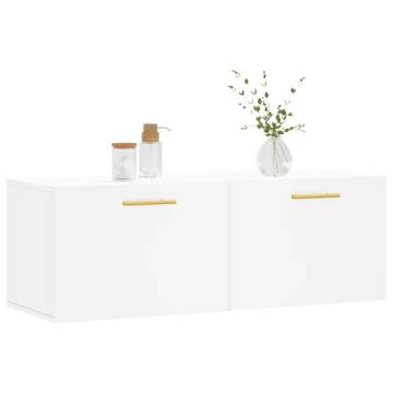 Wall Cabinet White 100x36.5x35 cm - Stylish Storage Solution