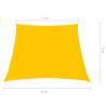 Sunshade Sail 3x4m Yellow 160g/m² - UV & Mould Resistant