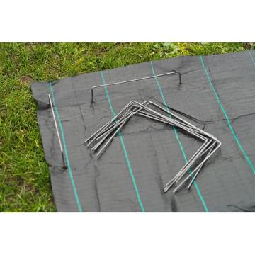 Nature Weed Control Pegs - 20 Durable Galvanised Staples