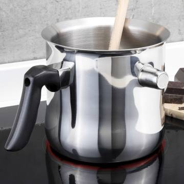 HI Double-Walled Milk Pot 1.2 L Stainless Steel - Hipomarket