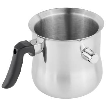 HI Double-Walled Milk Pot 1.2 L Stainless Steel - Hipomarket