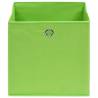 Storage Boxes 4 pcs Green - Durable Fabric 32x32 cm