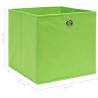 Storage Boxes 4 pcs Green - Durable Fabric 32x32 cm