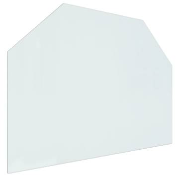 Fireplace Glass Plate Hexagon 80x60 cm - Premium Floor Protection