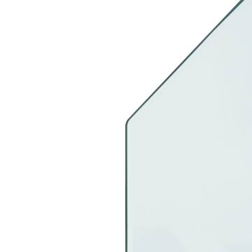 Fireplace Glass Plate Hexagon 80x60 cm - Premium Floor Protection