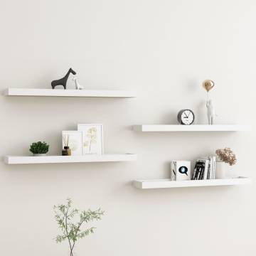 Loggia Wall Shelves Set - Oak & White 80x15x4 cm | HipoMarket