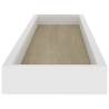 Loggia Wall Shelves Set - Oak & White 80x15x4 cm | HipoMarket