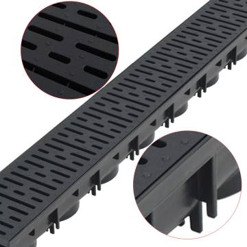 Drainage Channels Plastic 2 m - Durable Outdoor Water Management